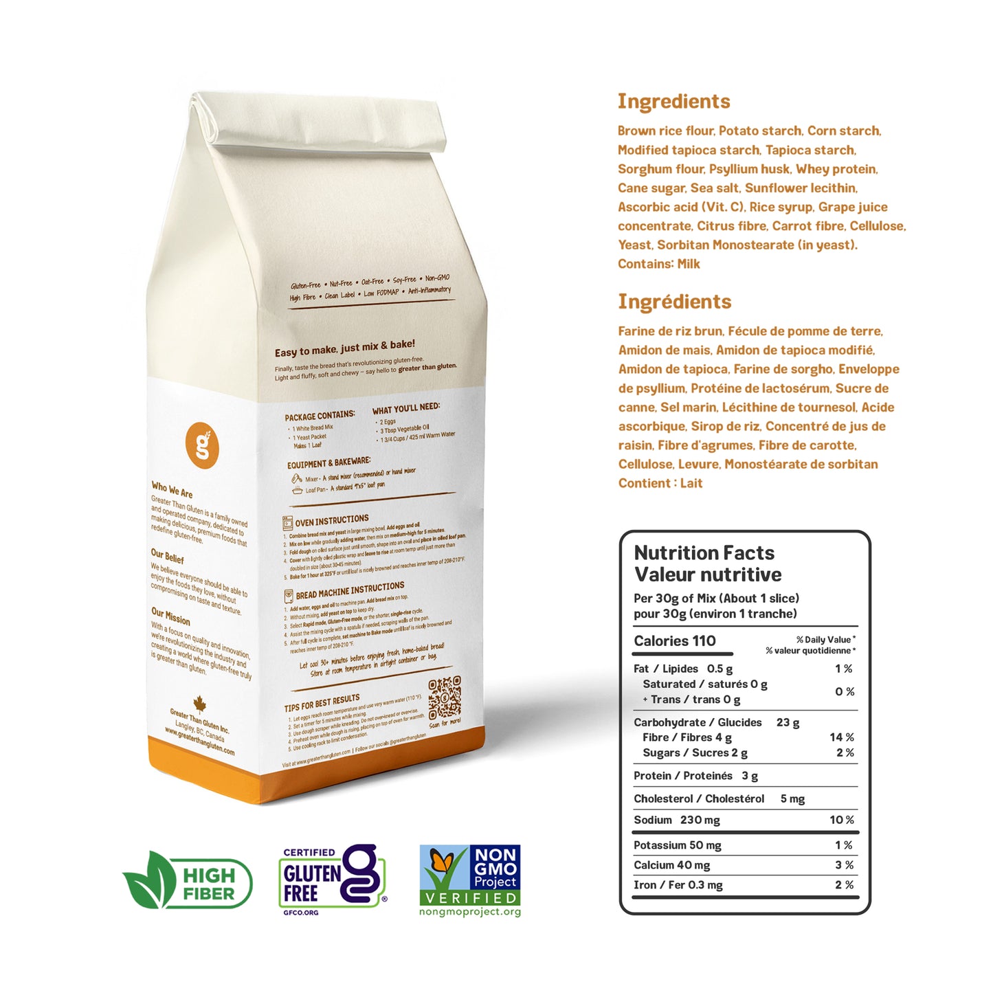 Gluten-Free White Bread Mix (6-Pack)